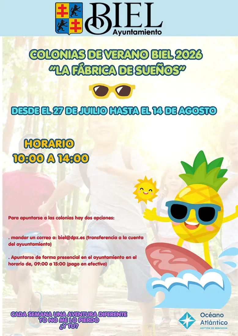 Colonias de verano 2026